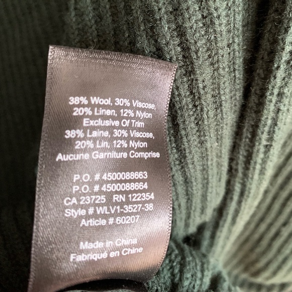 Babaton Aritzia Chalmers Sweater in Scarab Green - Picture 5 of 8